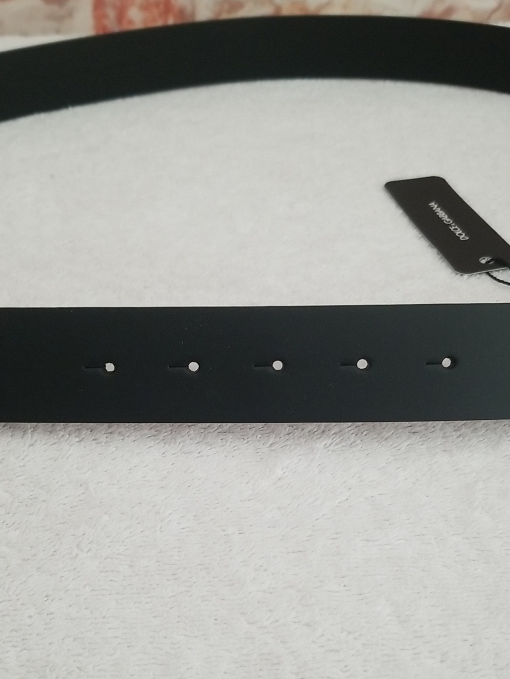 New Dolce & Gabbana Logo Leather Belt - Picture 9 of 10